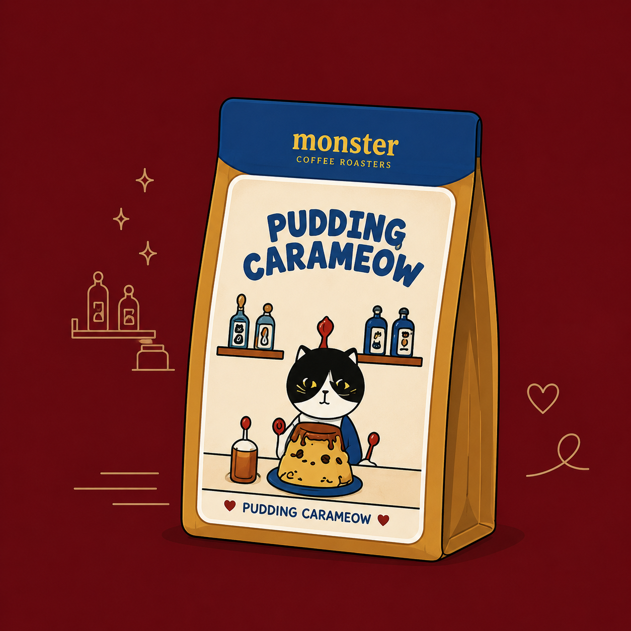 Pudding carameow